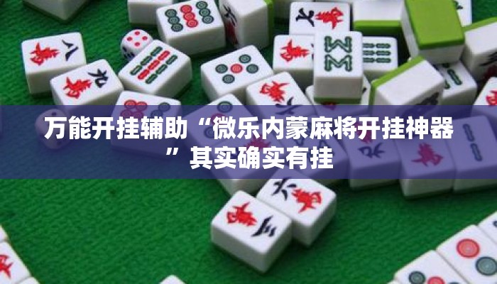 万能开挂辅助“微乐内蒙麻将开挂神器”其实确实有挂