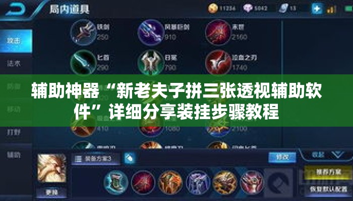 辅助神器“新老夫子拼三张透视辅助软件”详细分享装挂步骤教程