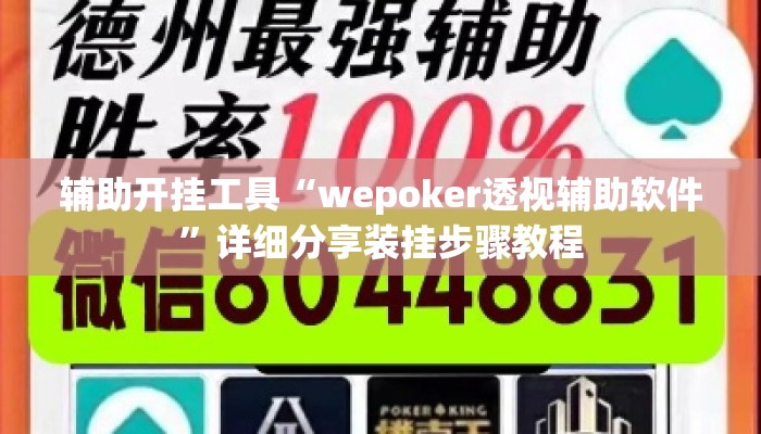 辅助开挂工具“wepoker透视辅助软件	”详细分享装挂步骤教程