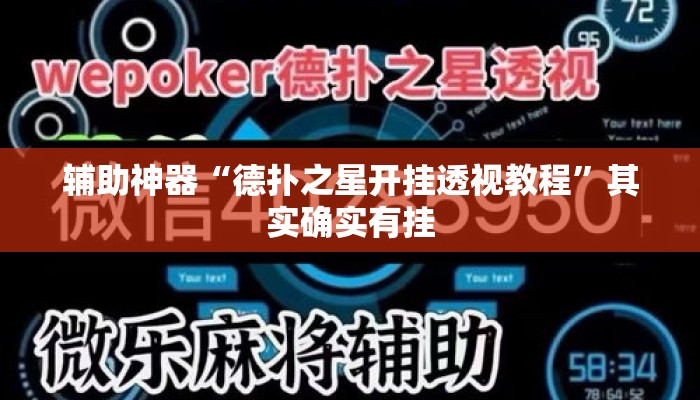 辅助神器“德扑之星开挂透视教程	”其实确实有挂