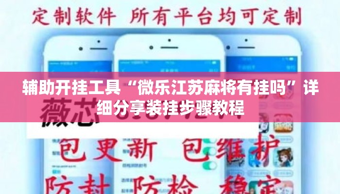 辅助开挂工具“微乐江苏麻将有挂吗	”详细分享装挂步骤教程
