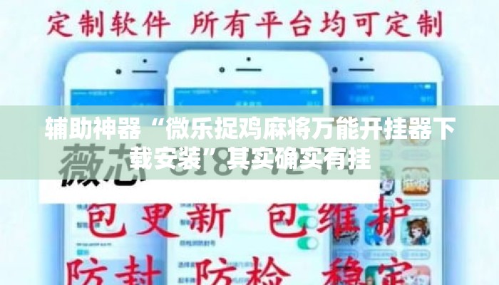辅助神器“微乐捉鸡麻将万能开挂器下载安装	”其实确实有挂