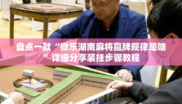 盘点一款“微乐湖南麻将赢牌规律是啥	”详细分享装挂步骤教程