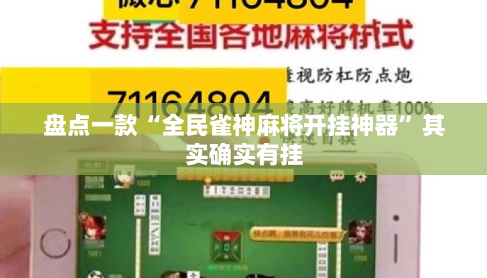 盘点一款“全民雀神麻将开挂神器	”其实确实有挂