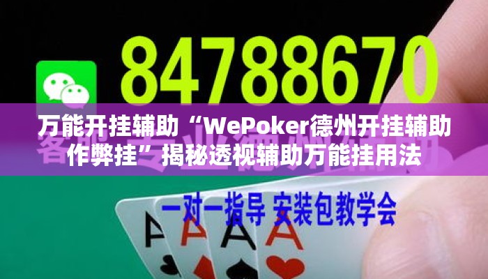 万能开挂辅助“WePoker德州开挂辅助作弊挂”揭秘透视辅助万能挂用法