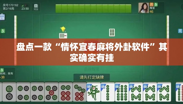 盘点一款“情怀宜春麻将外卦软件	”其实确实有挂