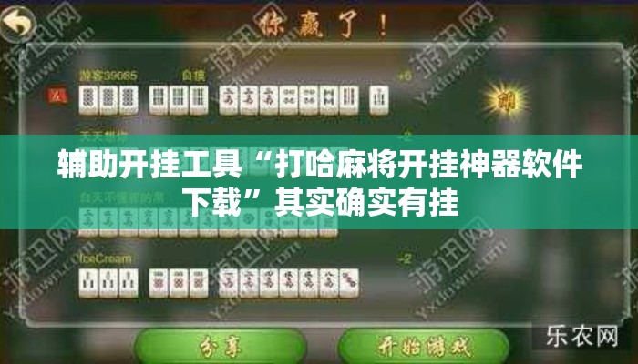 辅助开挂工具“打哈麻将开挂神器软件下载”其实确实有挂
