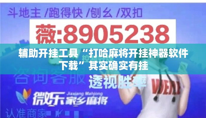 辅助开挂工具“打哈麻将开挂神器软件下载	”其实确实有挂