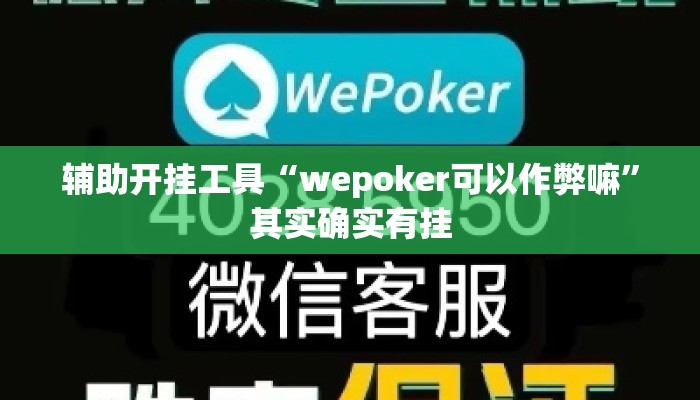 辅助开挂工具“wepoker可以作弊嘛	”其实确实有挂
