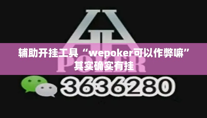 辅助开挂工具“wepoker可以作弊嘛	”其实确实有挂