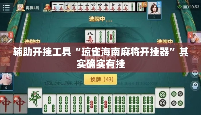 辅助开挂工具“琼雀海南麻将开挂器”其实确实有挂