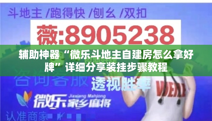 辅助神器“微乐斗地主自建房怎么拿好牌”详细分享装挂步骤教程