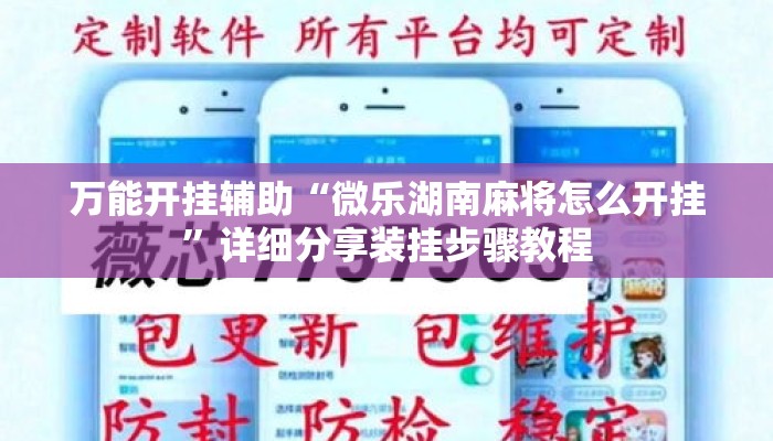 万能开挂辅助“微乐湖南麻将怎么开挂”详细分享装挂步骤教程