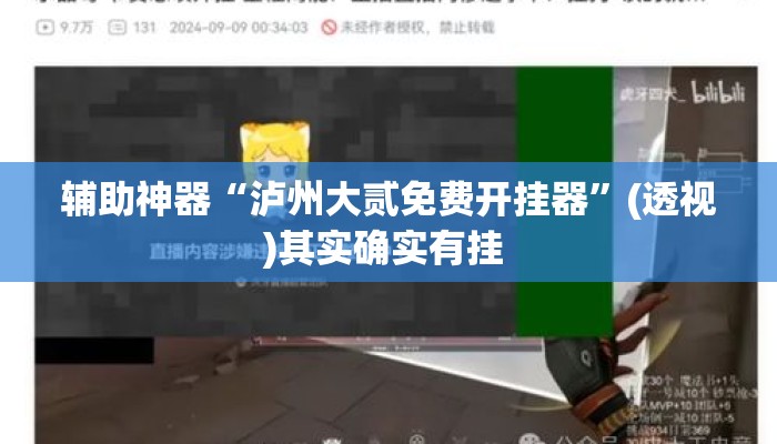 辅助神器“泸州大贰免费开挂器	”(透视)其实确实有挂 