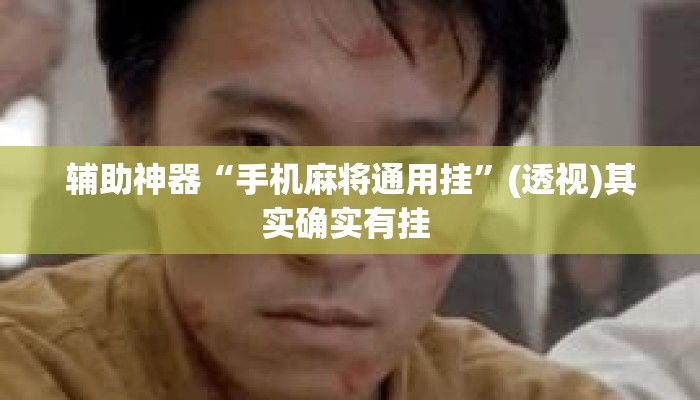 辅助神器“手机麻将通用挂	”(透视)其实确实有挂 