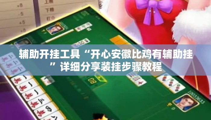 辅助开挂工具“开心安徽比鸡有辅助挂”详细分享装挂步骤教程