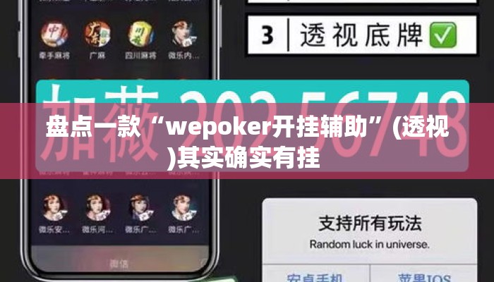 盘点一款“wepoker开挂辅助”(透视)其实确实有挂 