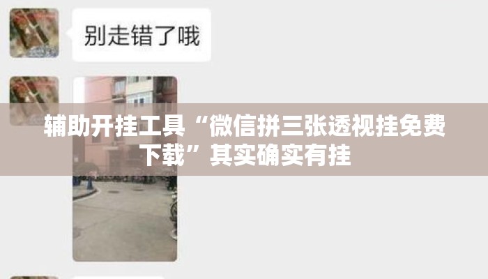 辅助开挂工具“微信拼三张透视挂免费下载”其实确实有挂