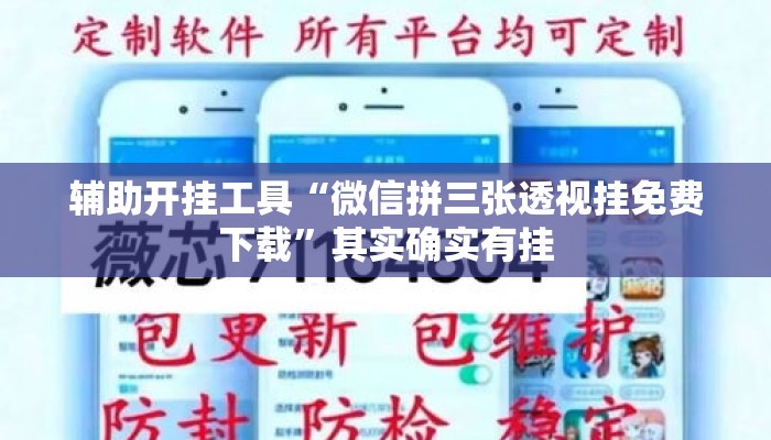 辅助开挂工具“微信拼三张透视挂免费下载”其实确实有挂