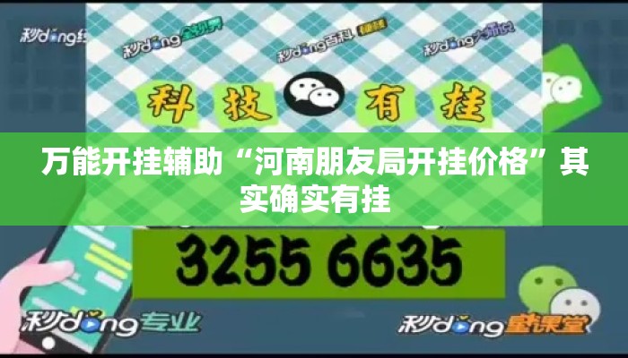 万能开挂辅助“河南朋友局开挂价格	”其实确实有挂