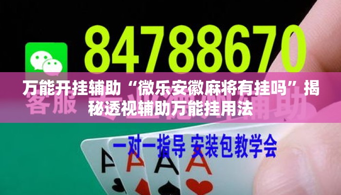 万能开挂辅助“微乐安徽麻将有挂吗”揭秘透视辅助万能挂用法