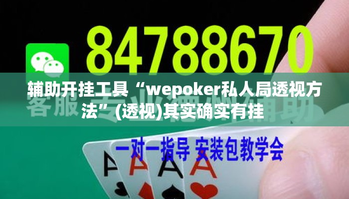 辅助开挂工具“wepoker私人局透视方法”(透视)其实确实有挂 
