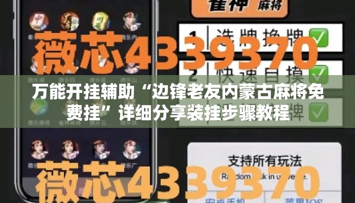 万能开挂辅助“边锋老友内蒙古麻将免费挂”详细分享装挂步骤教程