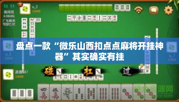 盘点一款“微乐山西扣点点麻将开挂神器	”其实确实有挂