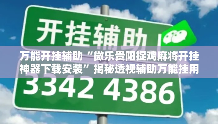 万能开挂辅助“微乐贵阳捉鸡麻将开挂神器下载安装”揭秘透视辅助万能挂用法