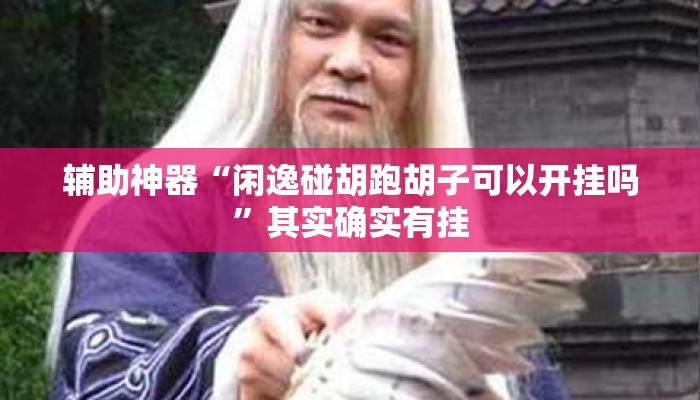 辅助神器“闲逸碰胡跑胡子可以开挂吗”其实确实有挂