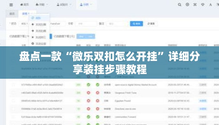 盘点一款“微乐双扣怎么开挂”详细分享装挂步骤教程