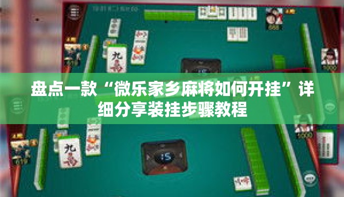 盘点一款“微乐家乡麻将如何开挂”详细分享装挂步骤教程