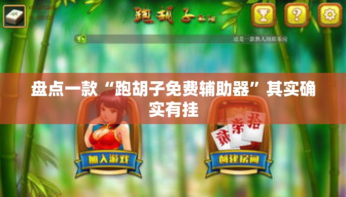盘点一款“跑胡子免费辅助器	”其实确实有挂