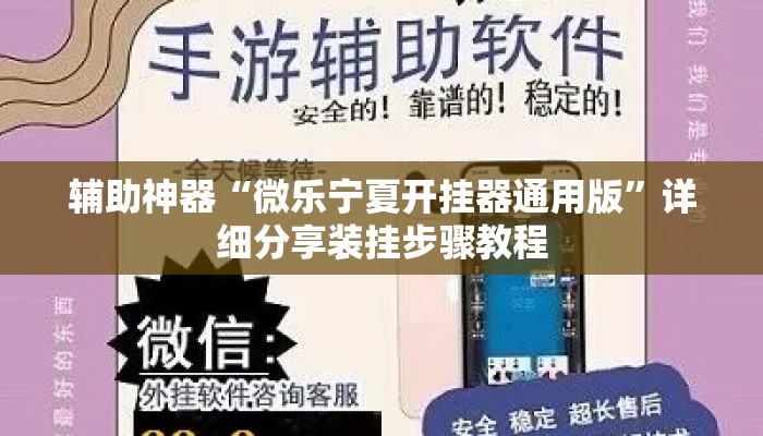 辅助神器“微乐宁夏开挂器通用版”详细分享装挂步骤教程