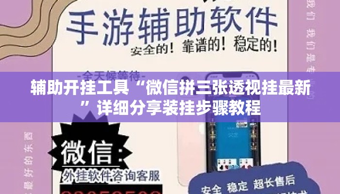 辅助开挂工具“微信拼三张透视挂最新”详细分享装挂步骤教程