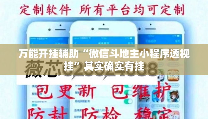 万能开挂辅助“微信斗地主小程序透视挂”其实确实有挂