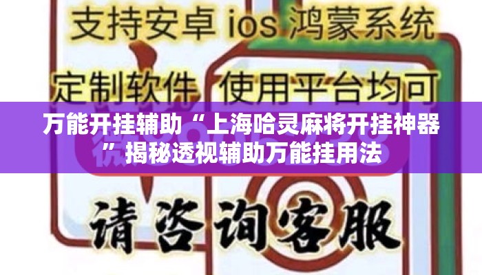 万能开挂辅助“上海哈灵麻将开挂神器”揭秘透视辅助万能挂用法