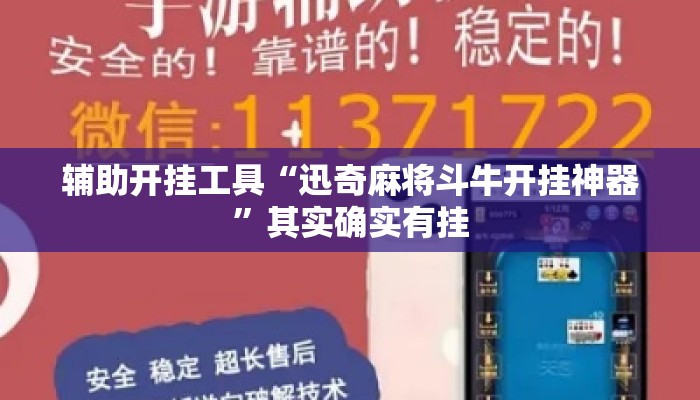 辅助开挂工具“迅奇麻将斗牛开挂神器	”其实确实有挂