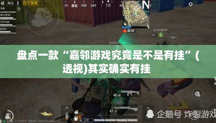 盘点一款“嘉邻游戏究竟是不是有挂”(透视)其实确实有挂 