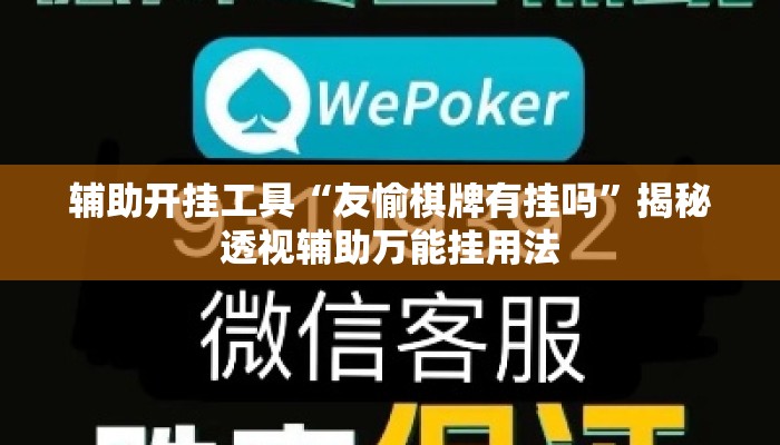 辅助开挂工具“友愉棋牌有挂吗”揭秘透视辅助万能挂用法