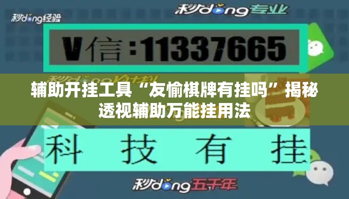 辅助开挂工具“友愉棋牌有挂吗”揭秘透视辅助万能挂用法