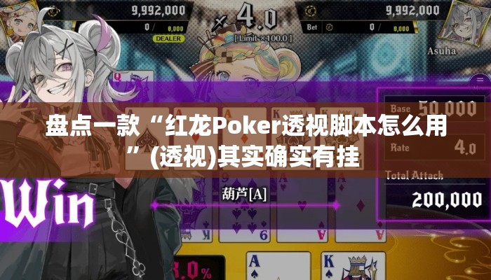 盘点一款“红龙Poker透视脚本怎么用”(透视)其实确实有挂 
