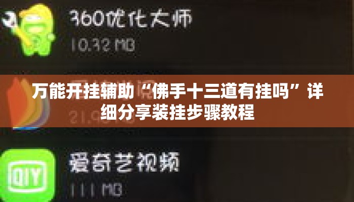 万能开挂辅助“佛手十三道有挂吗”详细分享装挂步骤教程