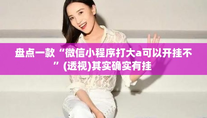 盘点一款“微信小程序打大a可以开挂不”(透视)其实确实有挂 