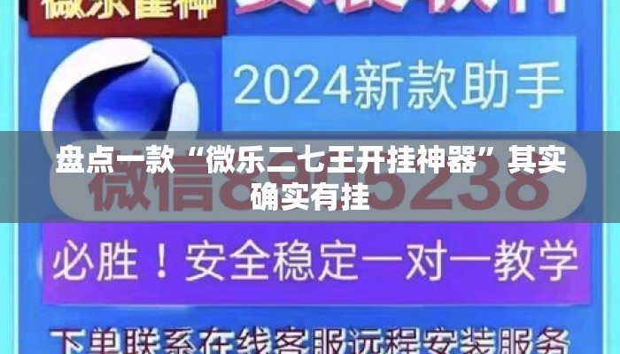 盘点一款“微乐二七王开挂神器”其实确实有挂