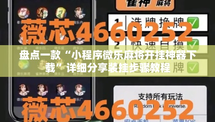 盘点一款“小程序微乐麻将开挂神器下载	”详细分享装挂步骤教程