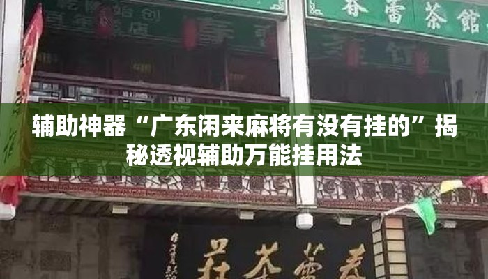 辅助神器“广东闲来麻将有没有挂的”揭秘透视辅助万能挂用法