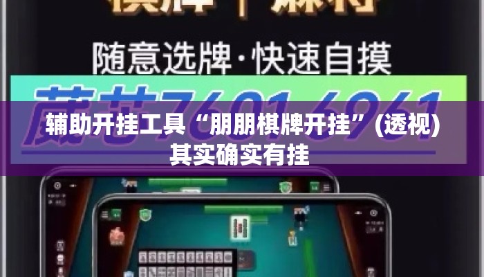 辅助开挂工具“朋朋棋牌开挂”(透视)其实确实有挂 