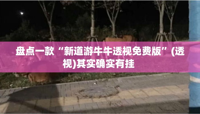 盘点一款“新道游牛牛透视免费版”(透视)其实确实有挂 