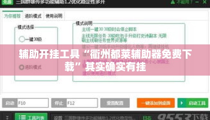 辅助开挂工具“衢州都莱辅助器免费下载”其实确实有挂
